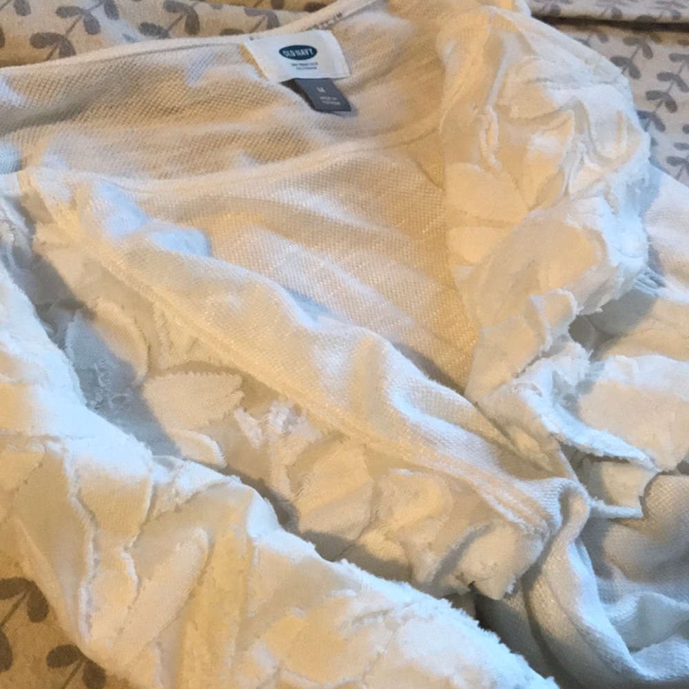 Old navy sheer floral sleeve top